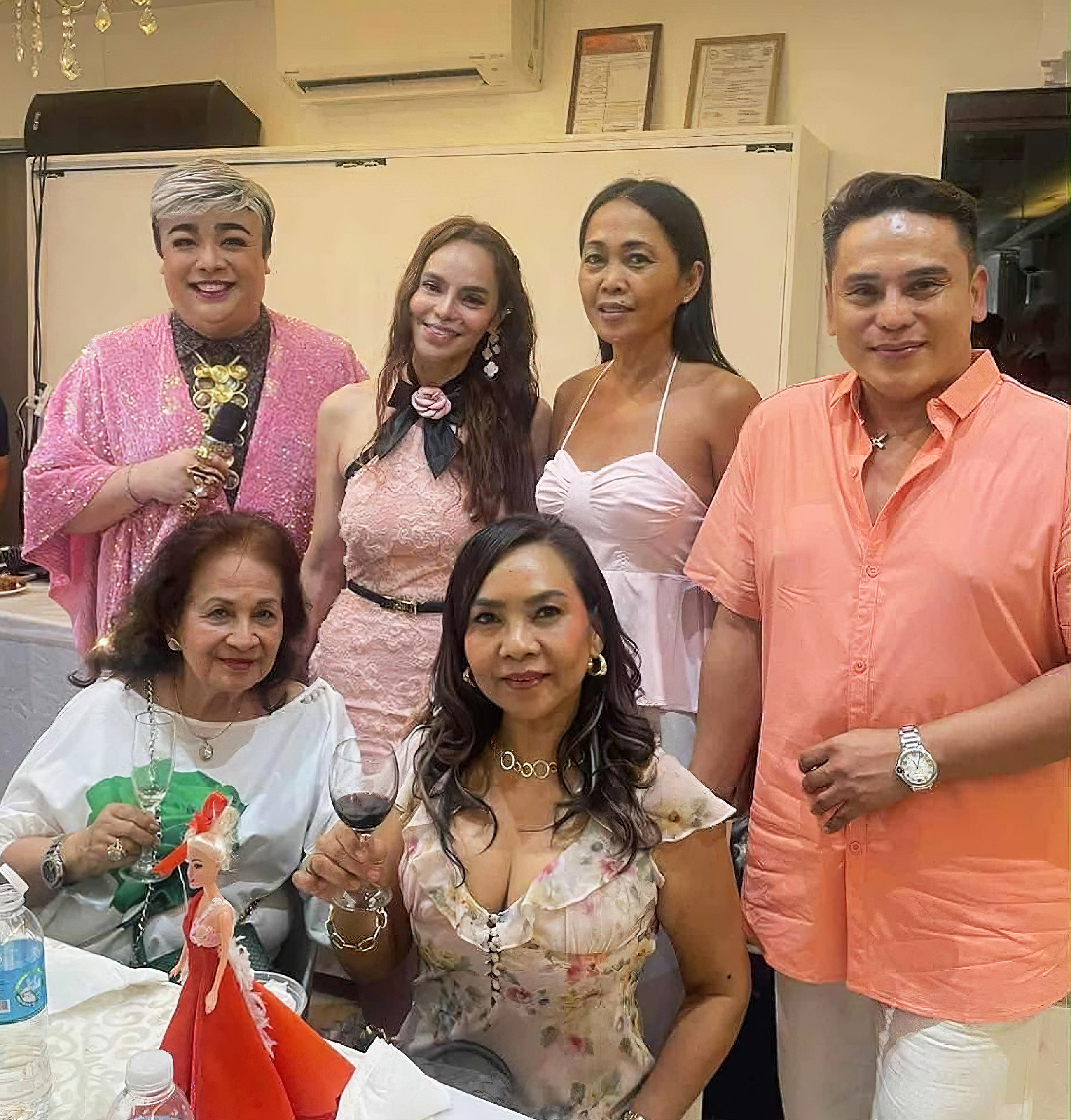 (Standing) Rommel Pareja, Elena Gabaya, Zaida Lee, Jessie Glova. (Seated) Mila Demecillo and Gemma Buxton.