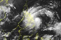 Satellite image of Typhoon Tino