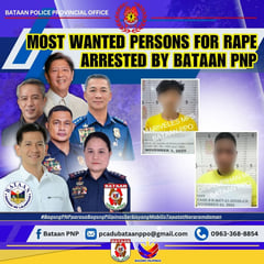 Two wanted rape suspects arrested in Bataan police operations