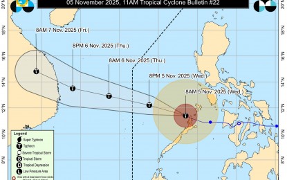 #TinoPH slightly intensifies as it moves away from Palawan — PAGASA