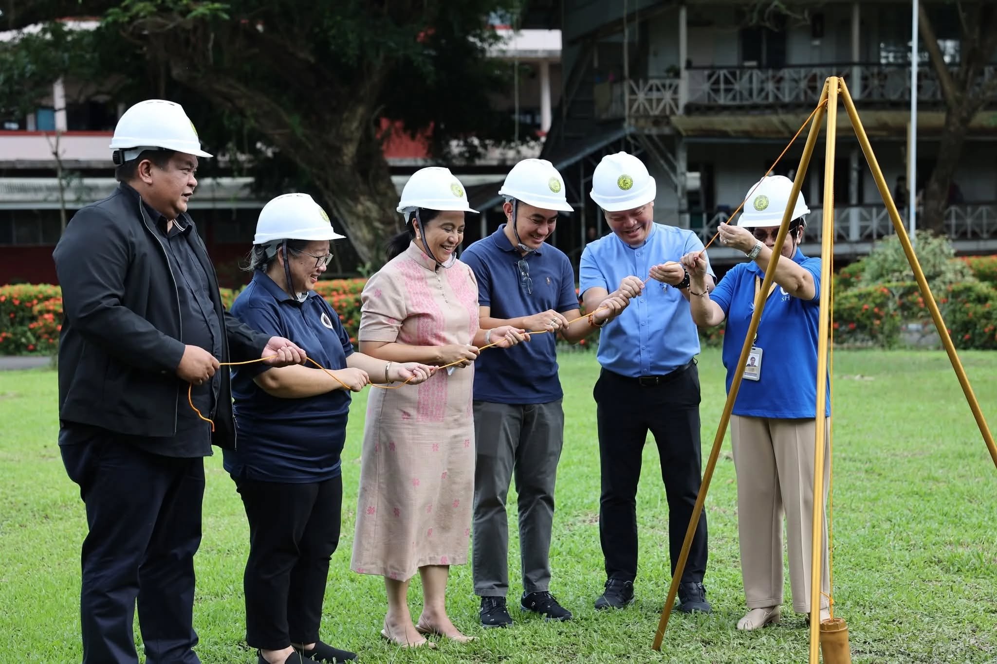 Sy Foundation, Ateneo de Naga break ground on historic campus building reconstruction