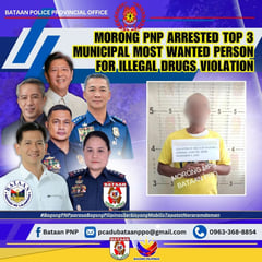 Morong's third most wanted nabbed