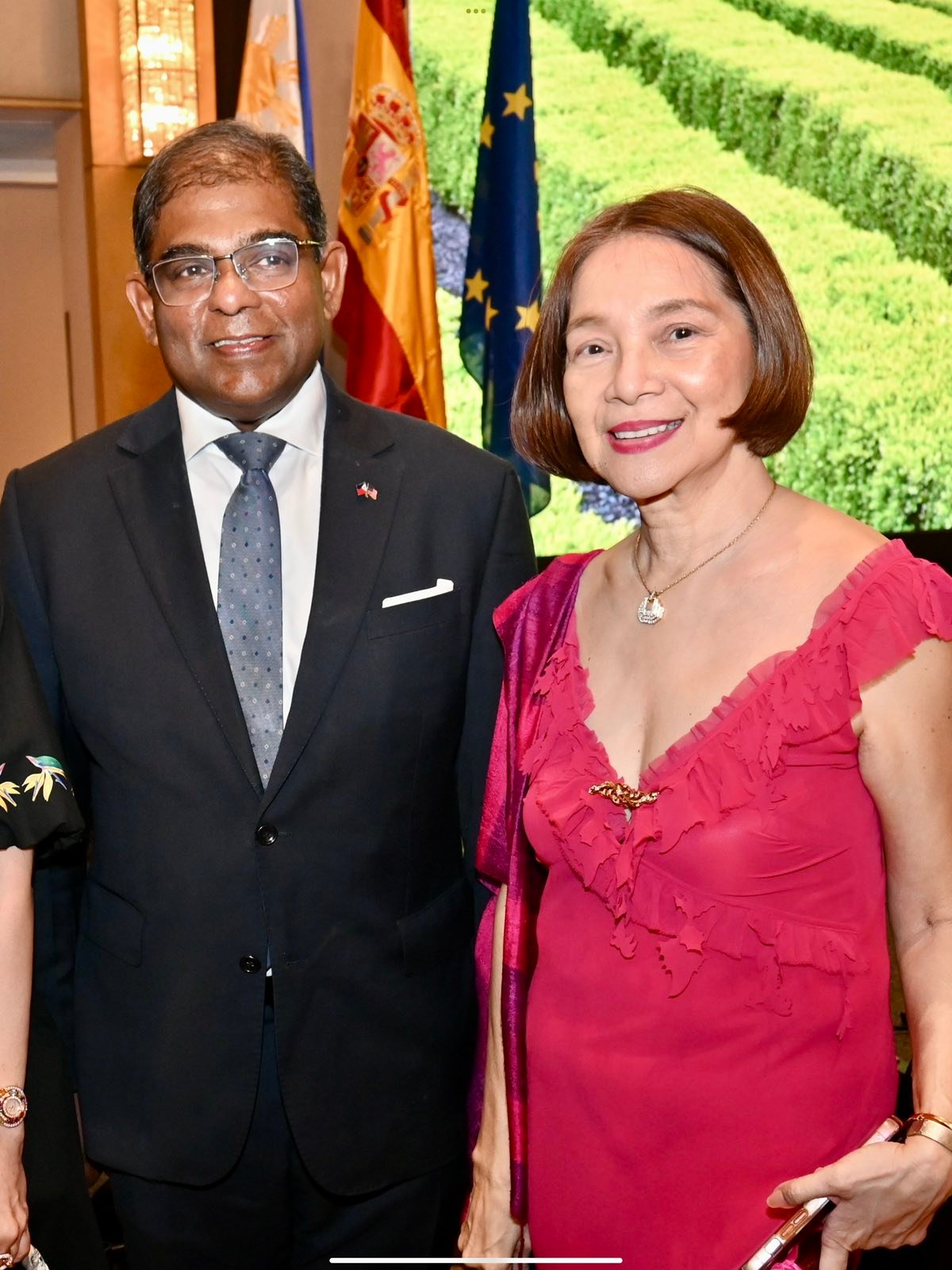 Ambassador of Malaysia Abdul Melvin Castelino and Marivic Rufino.