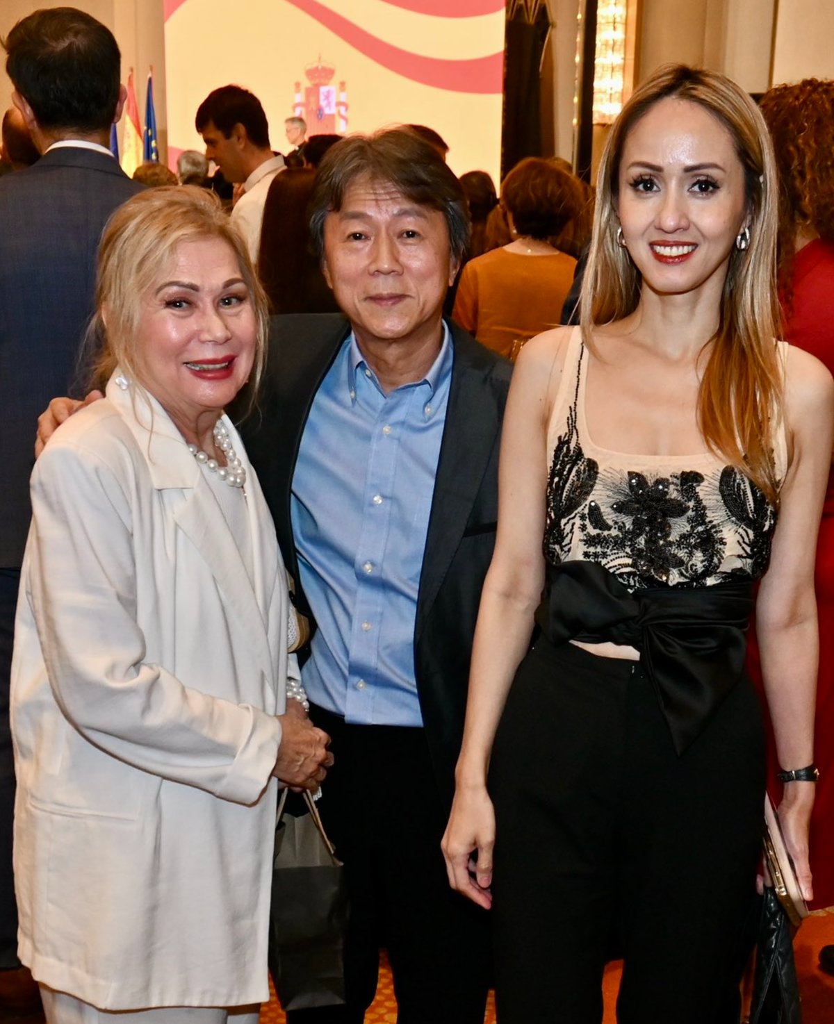Vicky Assad, Alvin Carranza and Happy Melendres.