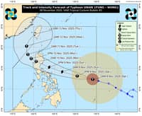 Typhoon Uwan strengthens over Philippine Sea, may reach super typhoon strength before landfall