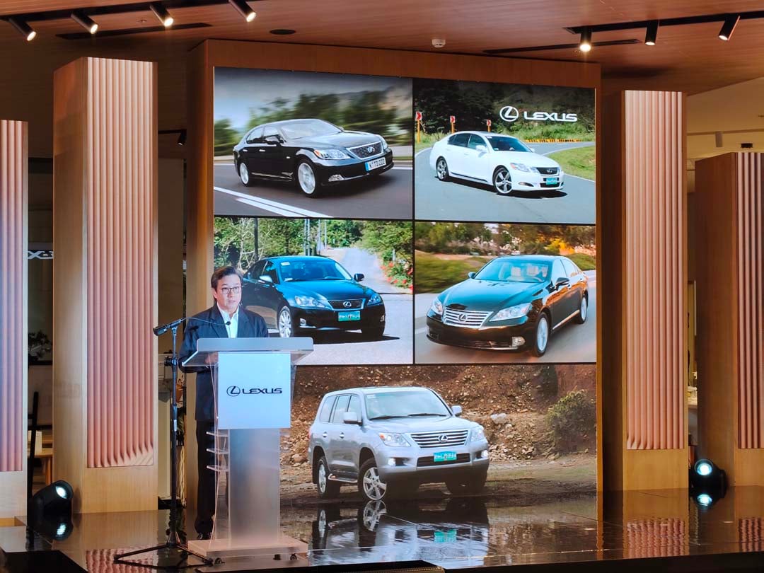 ALFRED V. Ty, chairman of Lexus Philippines, recalls the brand’s early years in the country and its first lineup of models during his opening remarks at the Lexus Manila Gallery inauguration.