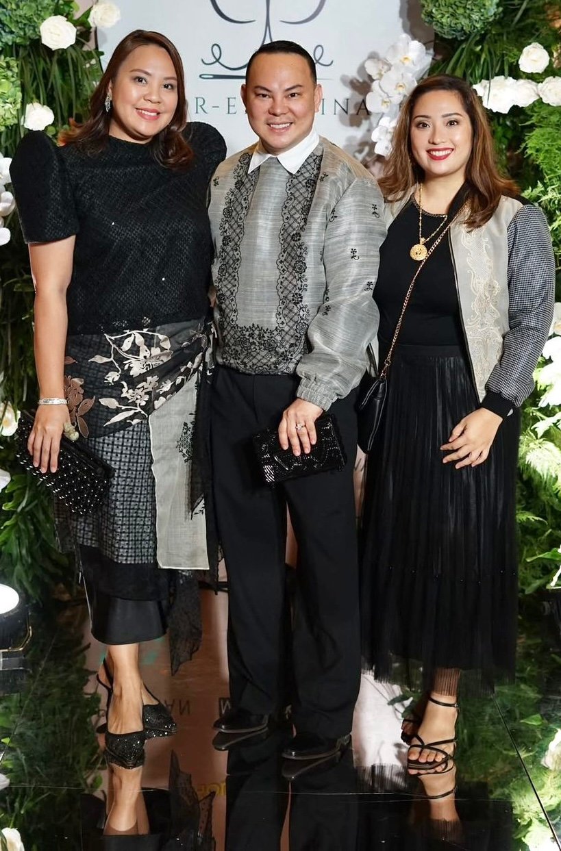 Kathy Babst, designer Jor-El Espina and Isabel Golez Sarabia.