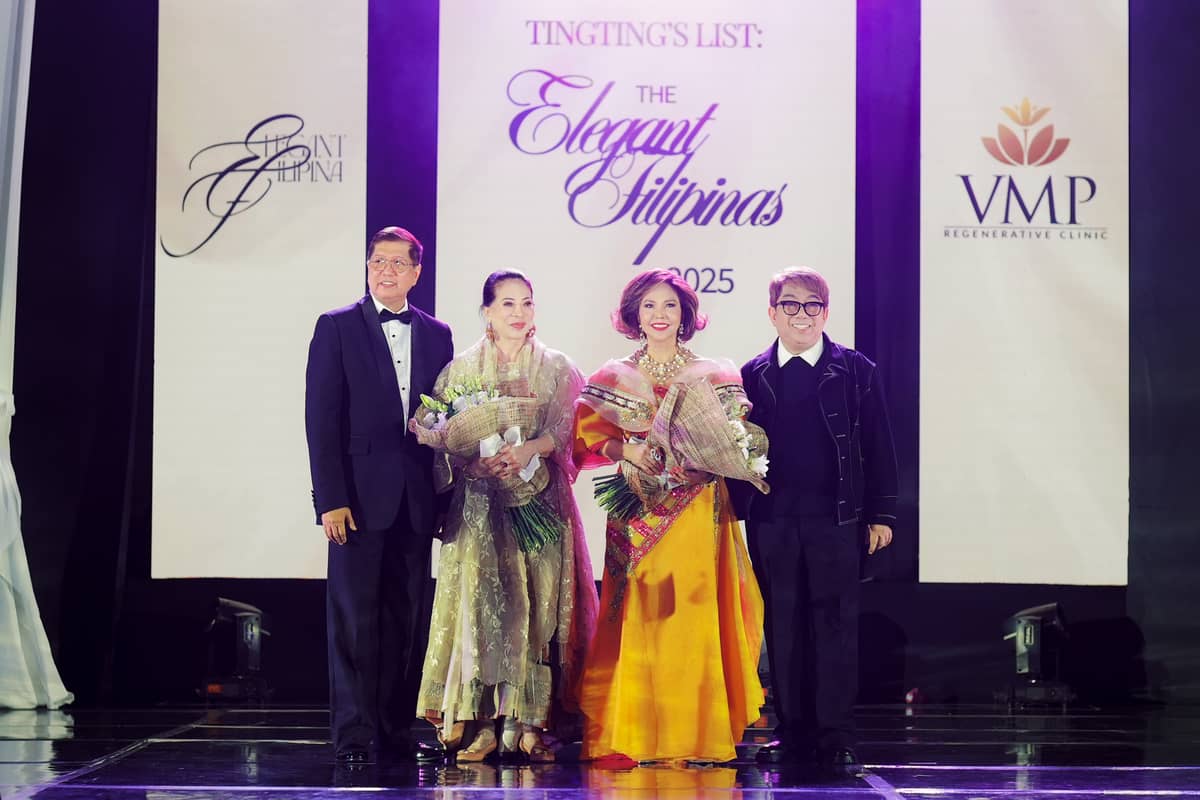 Event director Nilo Agustin, Margarita ‘Tingting’ Cojuangco, Fortune Ledesma and designer Albert Andrada.
