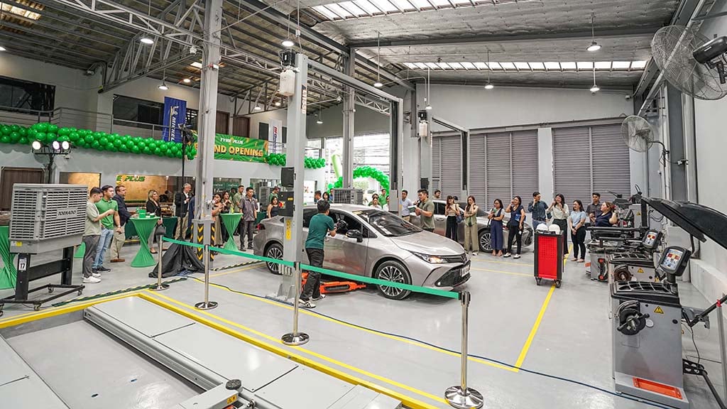 VISITORS look on during the opening of TyrePlus Chino Roces in Makati.