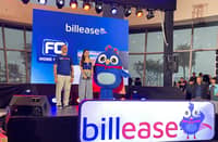 FROM L-R: Billease co-founder and CEO Georg Steiner, Billease brand ambassador Kim Chiu, and Billie, Billease's mascot