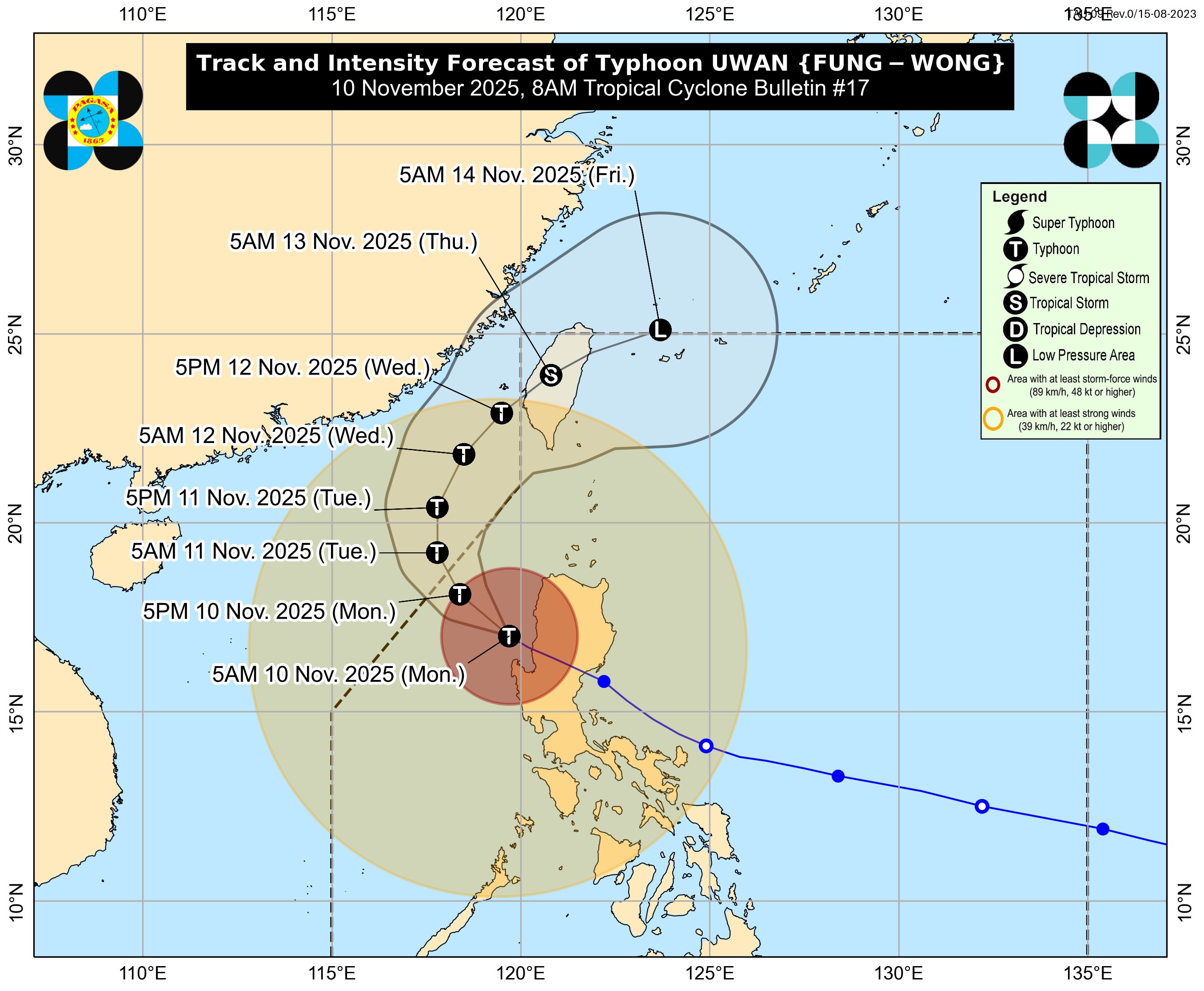 #UwanPH maintains strength, heavy rains, strong winds expected across Philippines