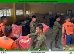 Army’s 91st IB boosts disaster response operations in Aurora amid Typhoon #UwanPH