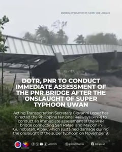 DOTr orders probe, fast-tracking of damaged PNR bridge in Albay