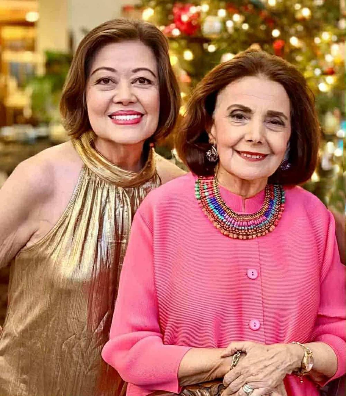 Teresin with travel buddy Irma Atillo.