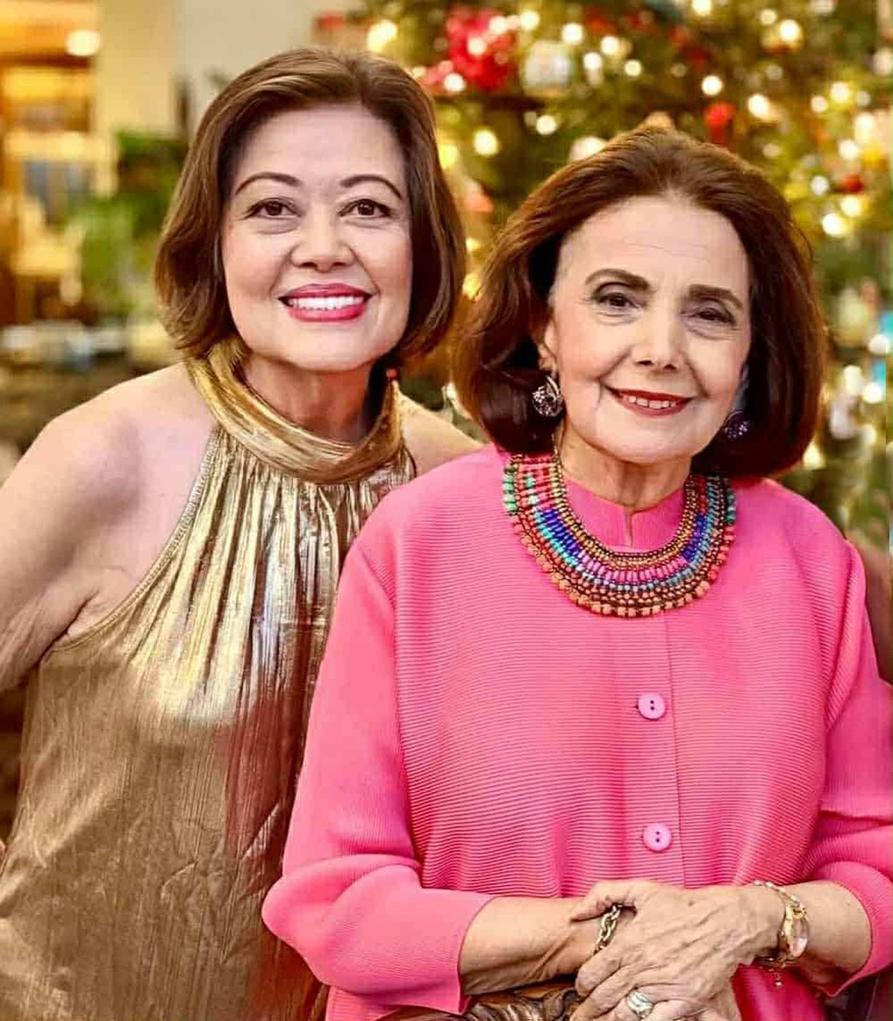 Teresin with travel buddy Irma Atillo.