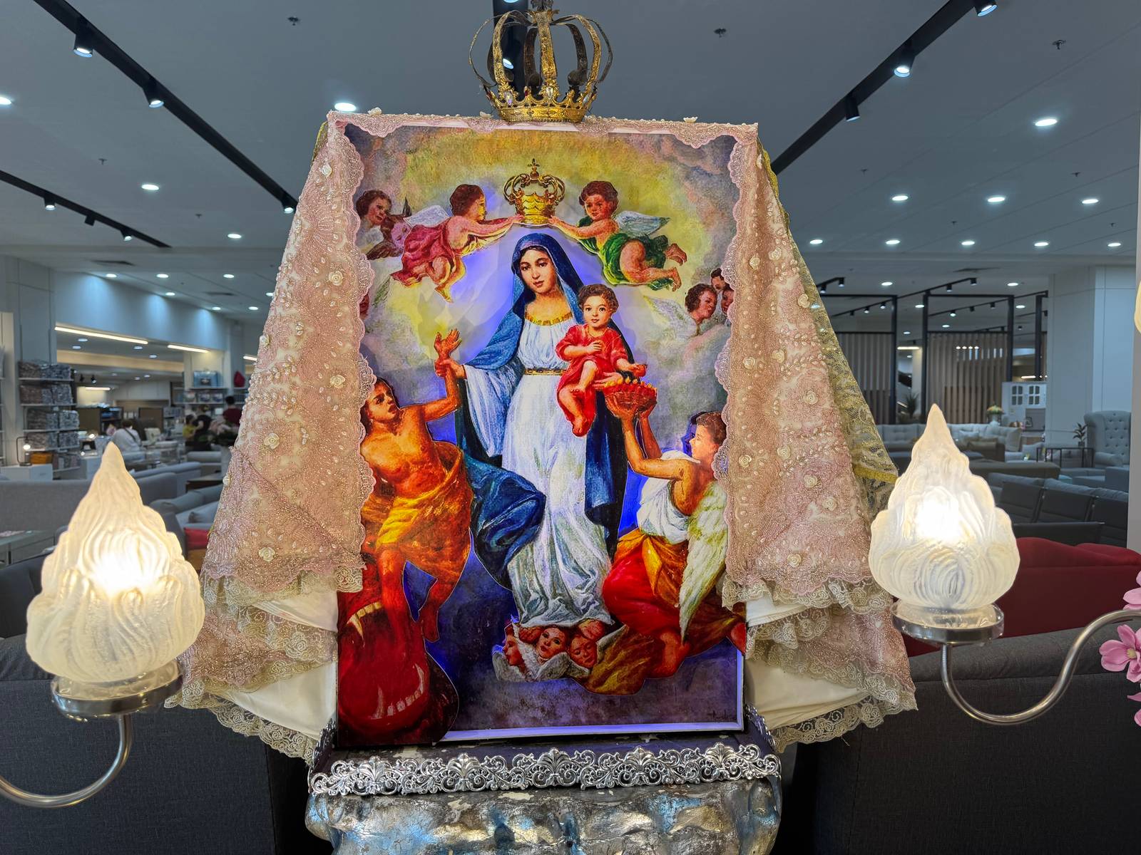 Patron Saints and Religious Images from different Parishes and Privately owned are now in display at Patrones Y Titulares Exhibit