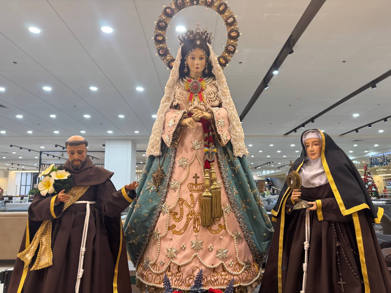 Patron Saints and Religious Images from different Parishes and Privately owned are now in display at Patrones Y Titulares Exhibit