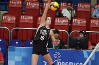 Eli Rousseaux serves as a pillar of strength, delivering the telling blows that lifted Farm Fresh to a 25-21, 25-22, 21-25, 28-26 win over Petro Gazz in the PVL Reinforced Conference on Tuesday.