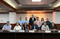 IBPAP officials during a meeting with Labor Secretary Bienvenido Laguesma recently.