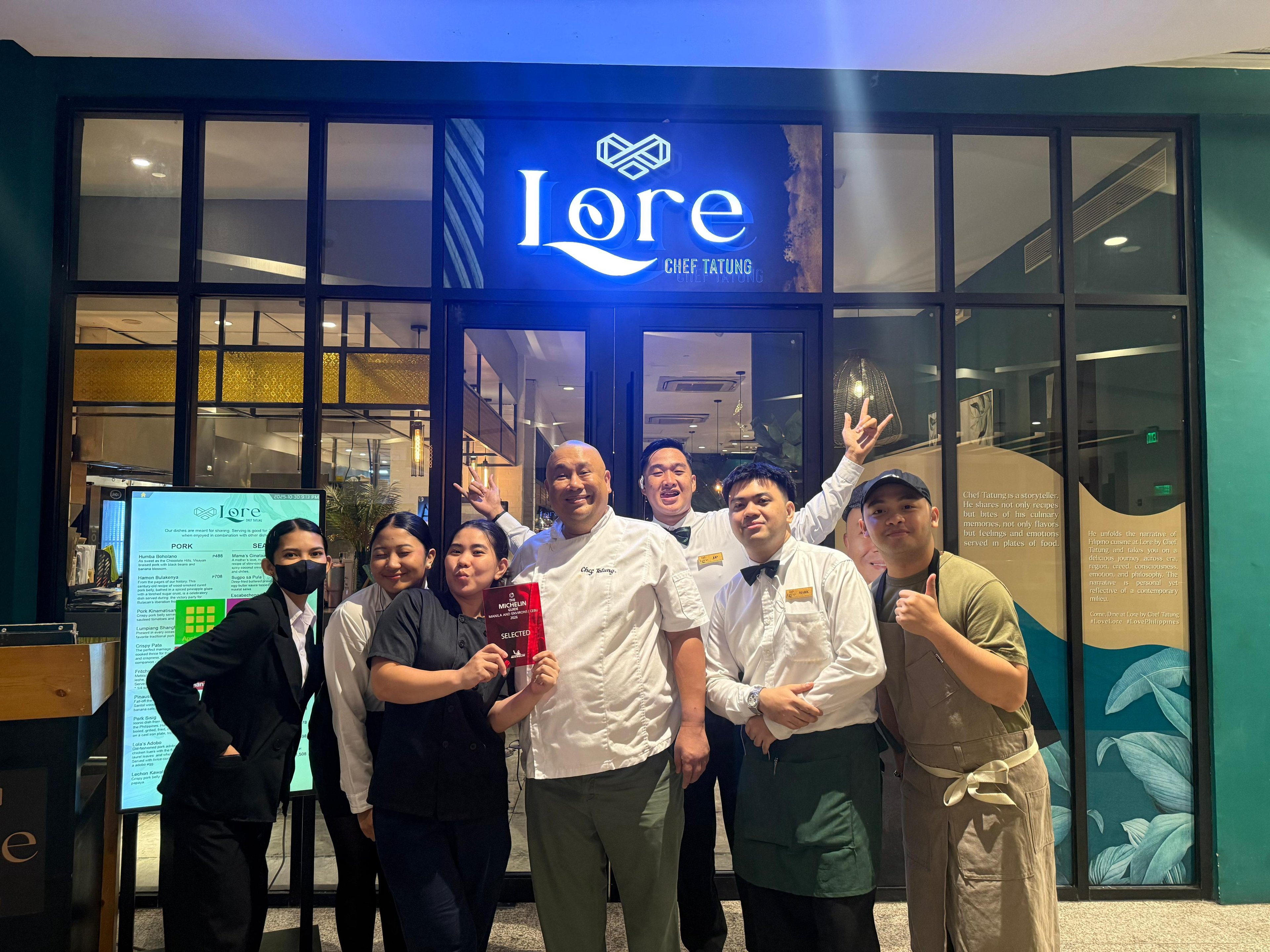 Chef Myke ‘Tatung’ Sarthou and the Lore team.