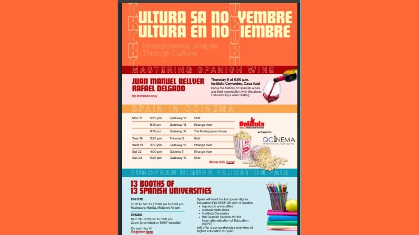 Spain presents November cultural program