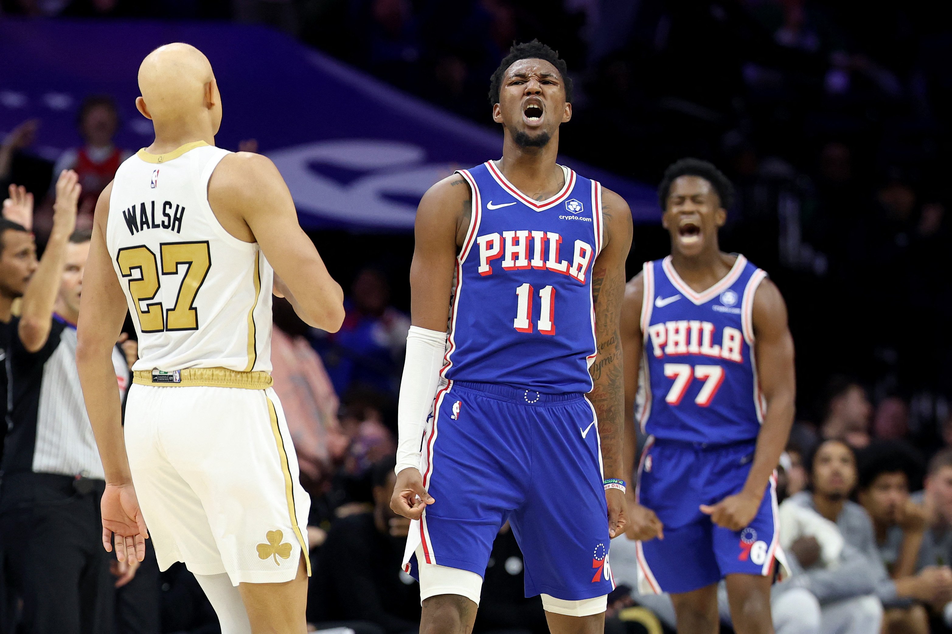 Maxey, Edwards spark Sixers past Celtics