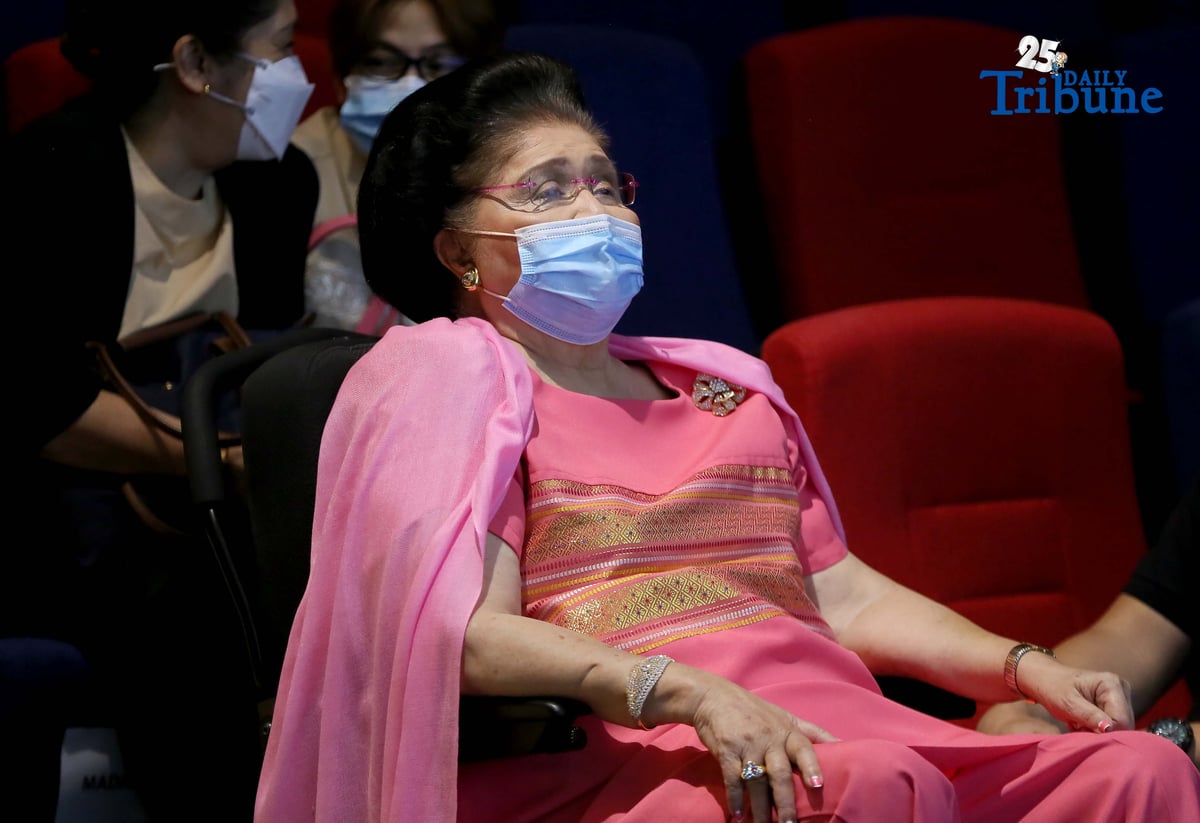 (November 12 2025)  Former First Lady Imelda Romualdez Marcos and MMDA Chairman Don Artes graced the unveiling of a dedication marker at the MMFF Auditorium in Pasig on November 12, 2025. During the month-long celebration of the 50th Founding Anniversary of MMDA. The event honored Marcos, who once served as governor of the then Metro Manila Commission (now the Metropolitan Manila Development Authority or MMDA). Photo/Analy Labor