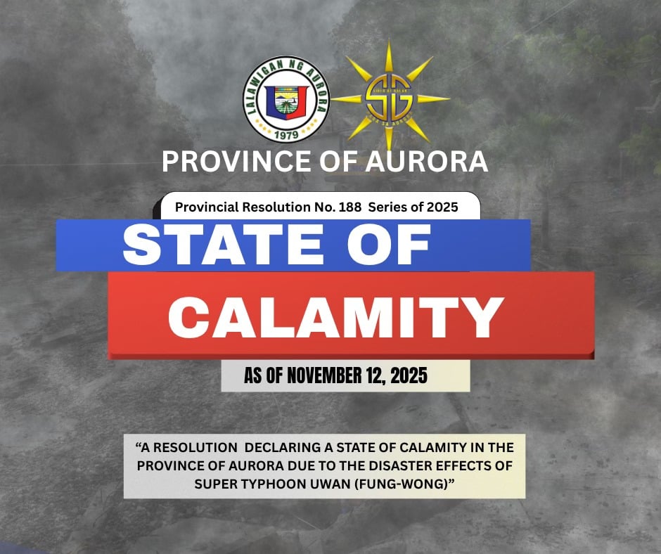 Aurora placed under State of Calamity after #UwanPH