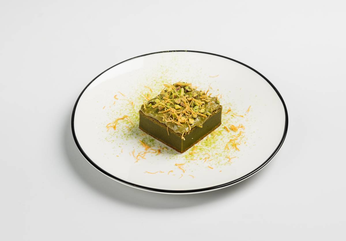 Matcha Butter Mochi.