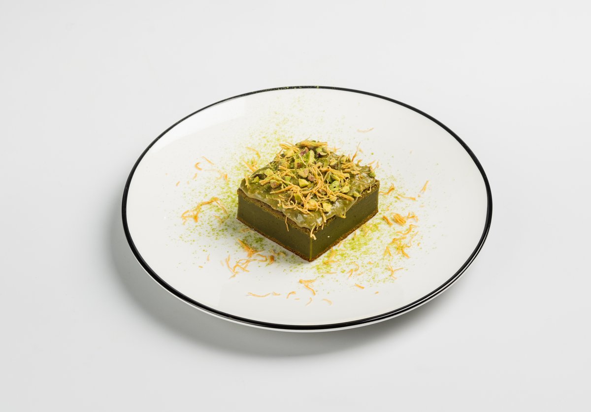 Matcha Butter Mochi.