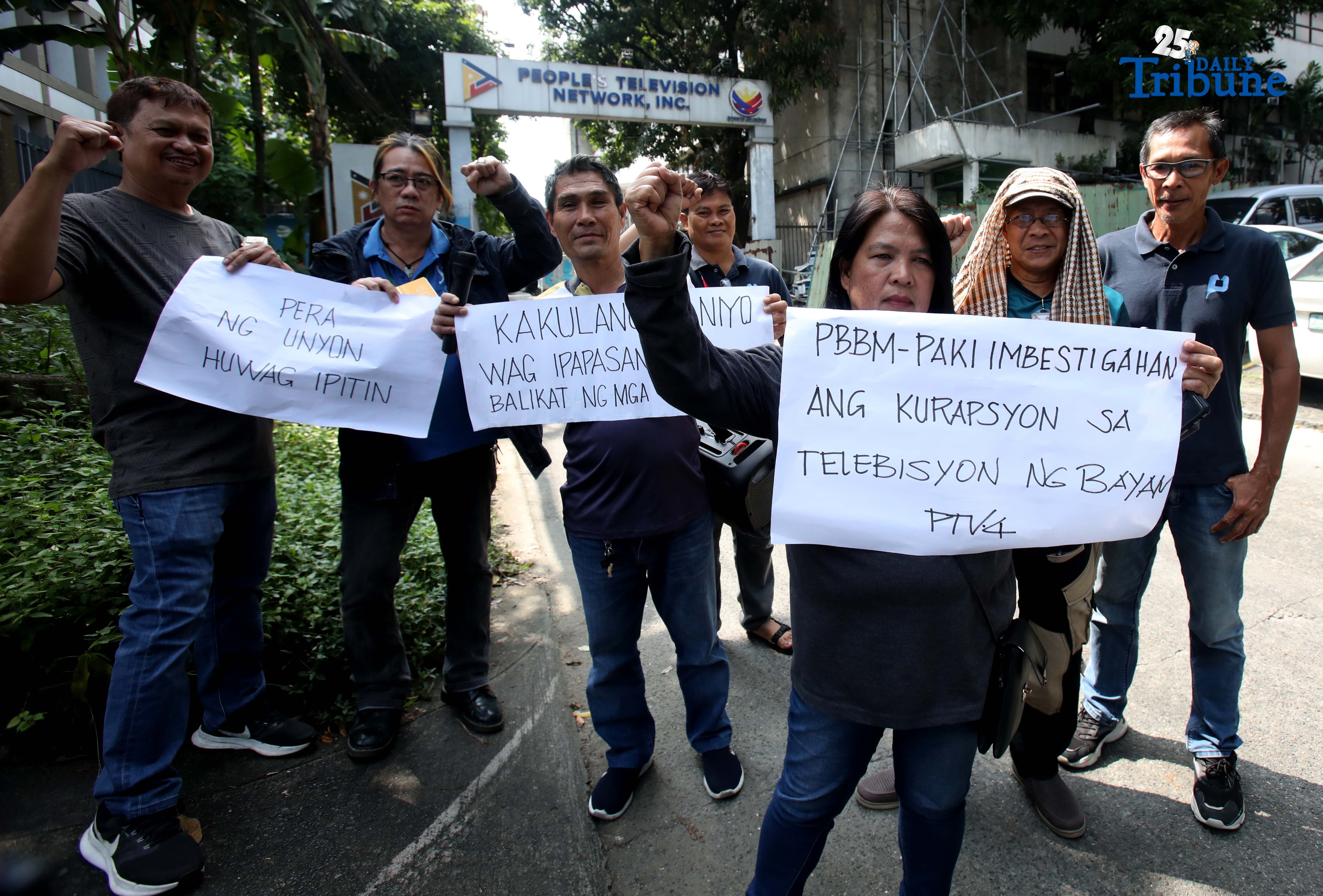 PTV4 employees rally