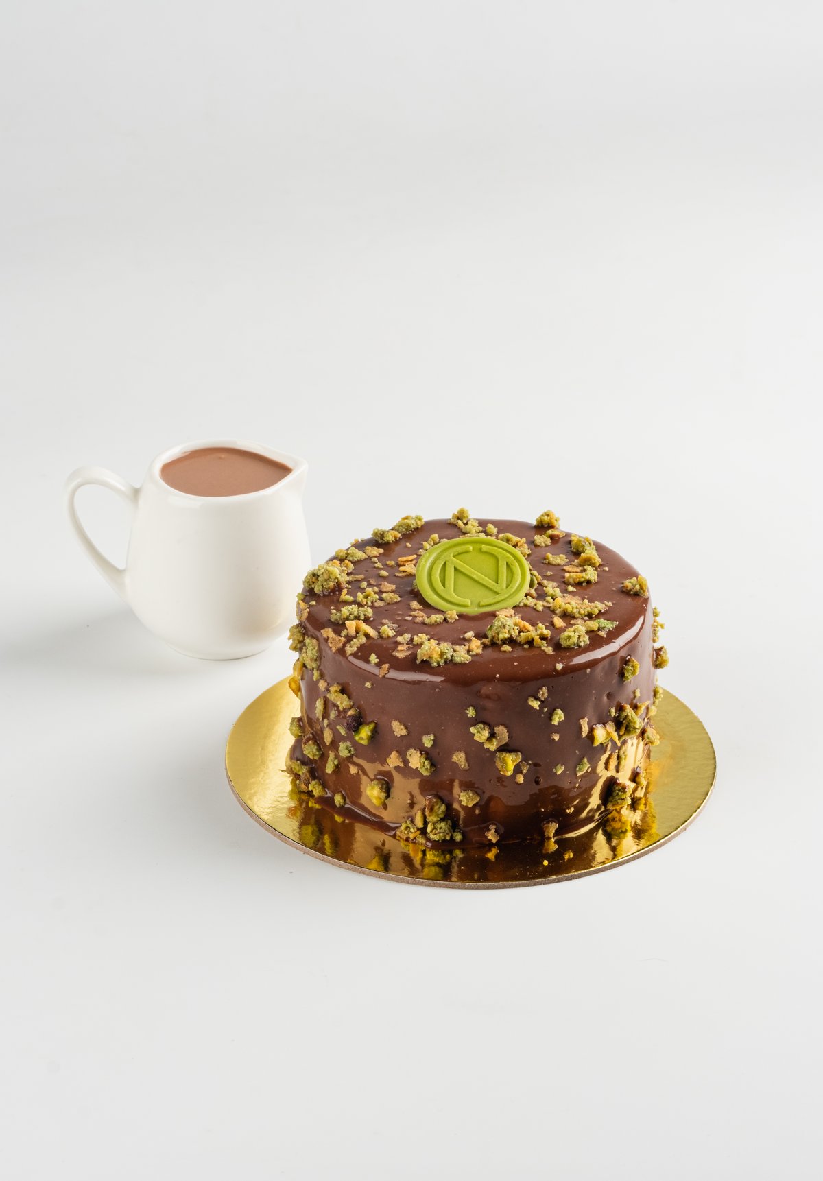 Iced Matcha Dubai Chocolate Latte.