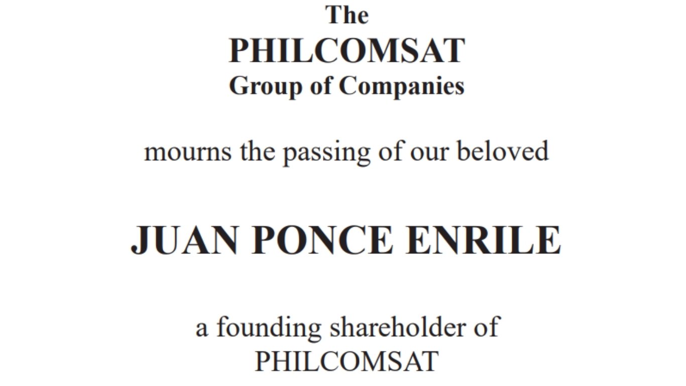 Obituary: PhilComsat - JPE 