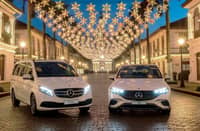 FESTIVE lights set the scene for Mercedes-Benz’s holiday campaign featuring the V-Class and EQE.