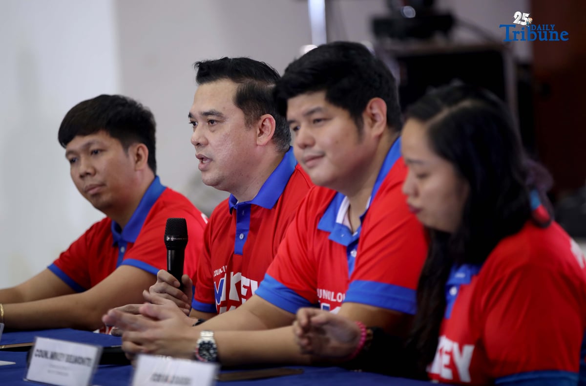 Quezon City District 2 Councilor Mikey Belmonte leads the press conference for MB Cup Season 2 at the MRB Gym on Friday, 14 November. The citywide grassroots basketball league — now composed of 114 teams — aims to develop young athletes in Quezon City and build a sustainable sports program for long-term youth development.