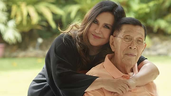 Heart of a father, pride of a daughter The late veteran public servant Juan Ponce Enrile with Katrina by his side.