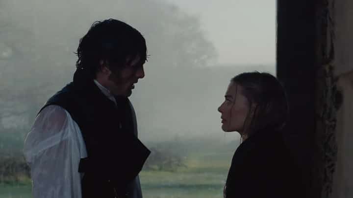 Jacob Elordi and Margot Robbie in 'Wuthering Heights.'