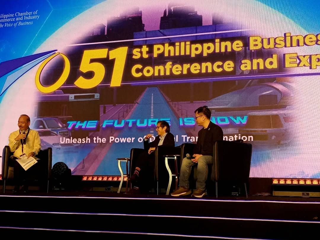 Vince Dizon (middle) reveals government's partnership with the private sector in using technology to gather evidence and promote transparency in the government at the 51st Philippine Business Conference & Expo.