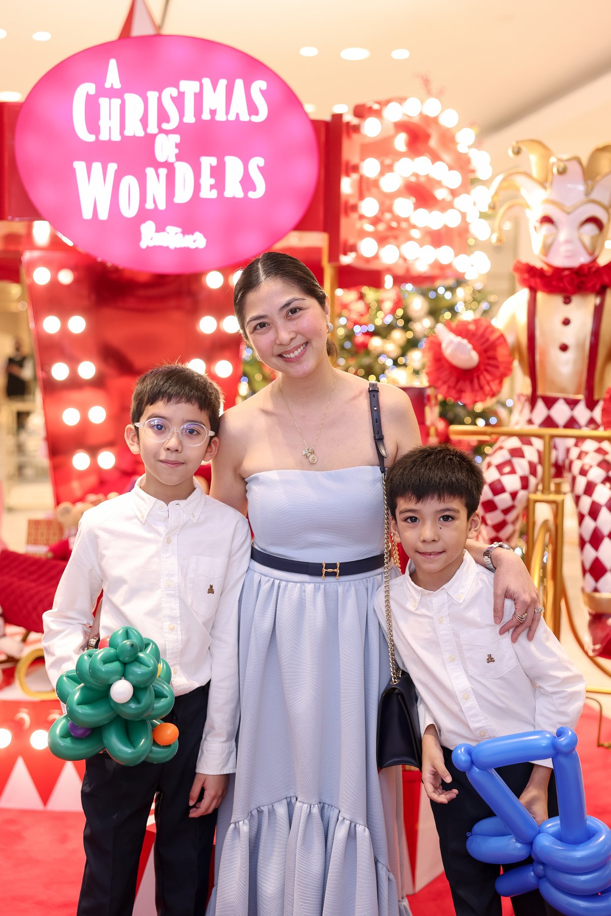 Ina Arabia Garcia with sons Enrique and Jaime.