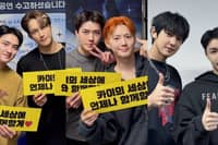 D.O., Kai, Sehu, suho, Chanyeol and Lay.