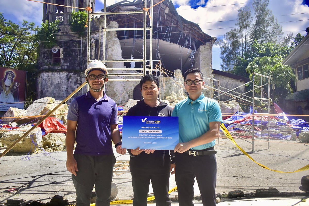 Green GSM supports Cebu Church restoration