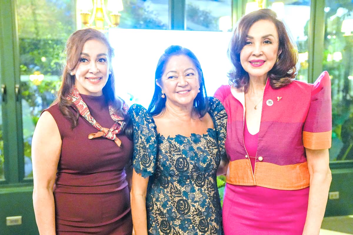 Connie Quirino Cuneta, First Lady Louise Araneta Marcos, and Cory Quirino