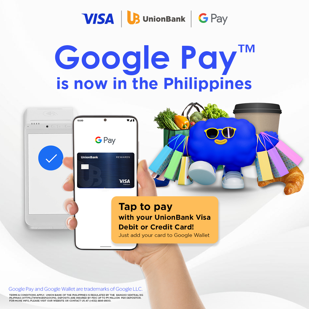 UnionBank activates Google Pay for VISA credit card holders