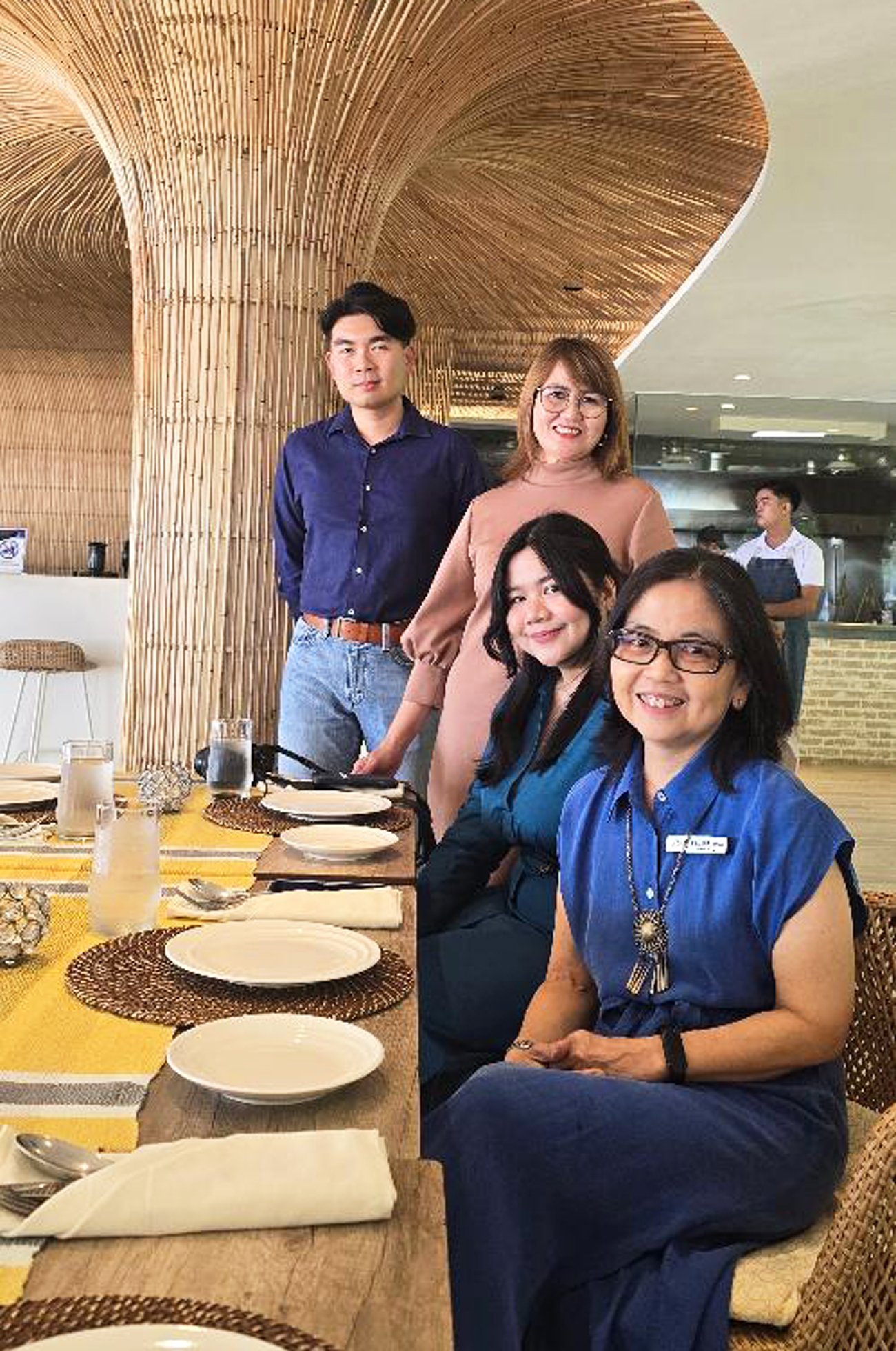 Tambuli Seaside Resort and Spa’s Hans Tan, director of Finance, Tess Catipay, director of Sales and Marketing, Bea Estevez, MarCom manager, Eya Shrimski, GM.