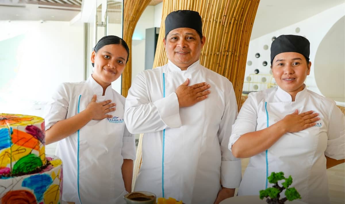 Chefs Cherelyn Reomalos, Joel Pulvera and Rosemarie Inot.