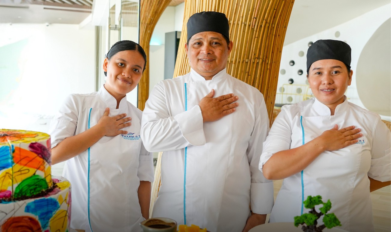 Chefs Cherelyn Reomalos, Joel Pulvera and Rosemarie Inot.