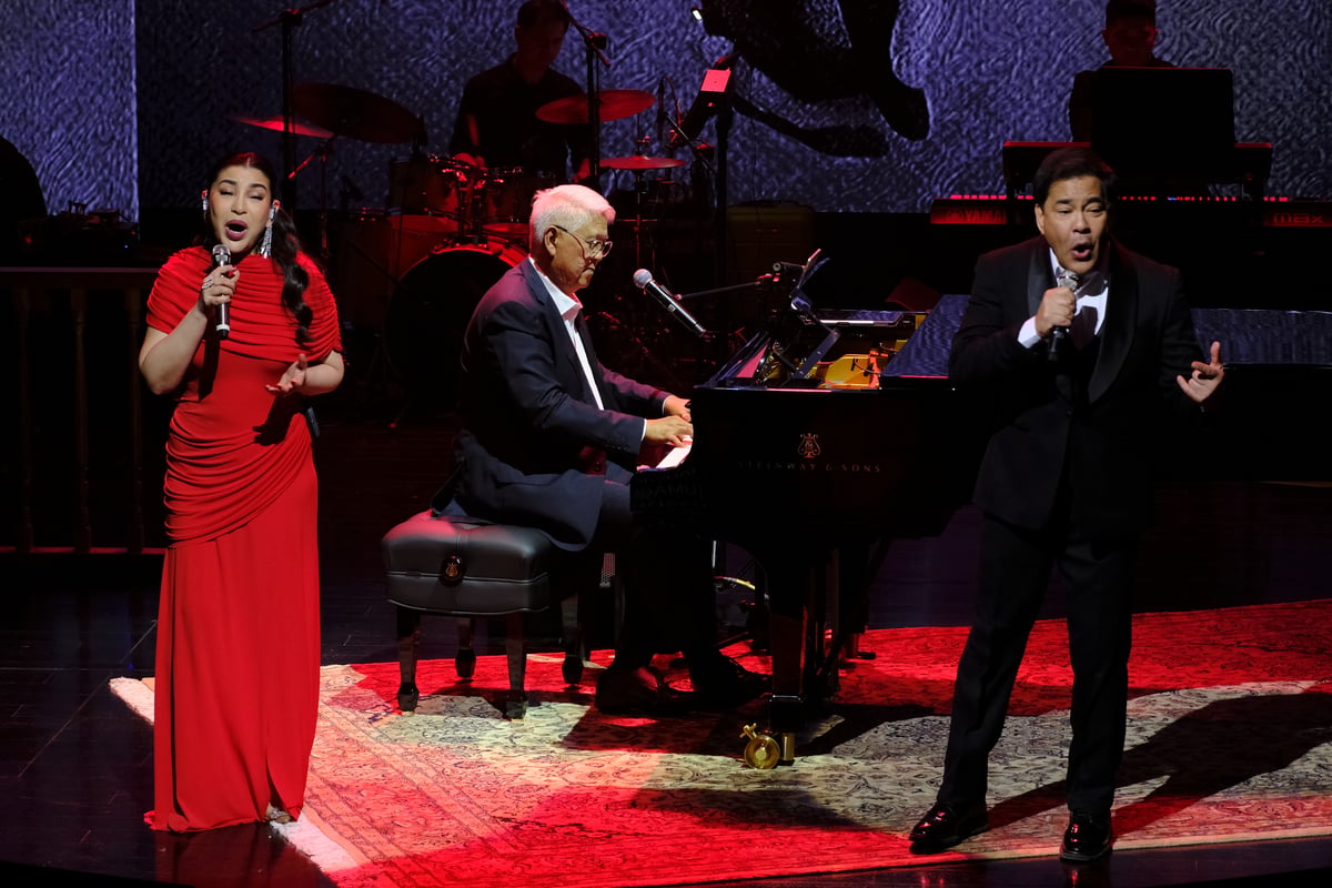 Maestro Ryan Cayabyab with Asia's Nightingale Lani Misalucha, and Martin Nievera