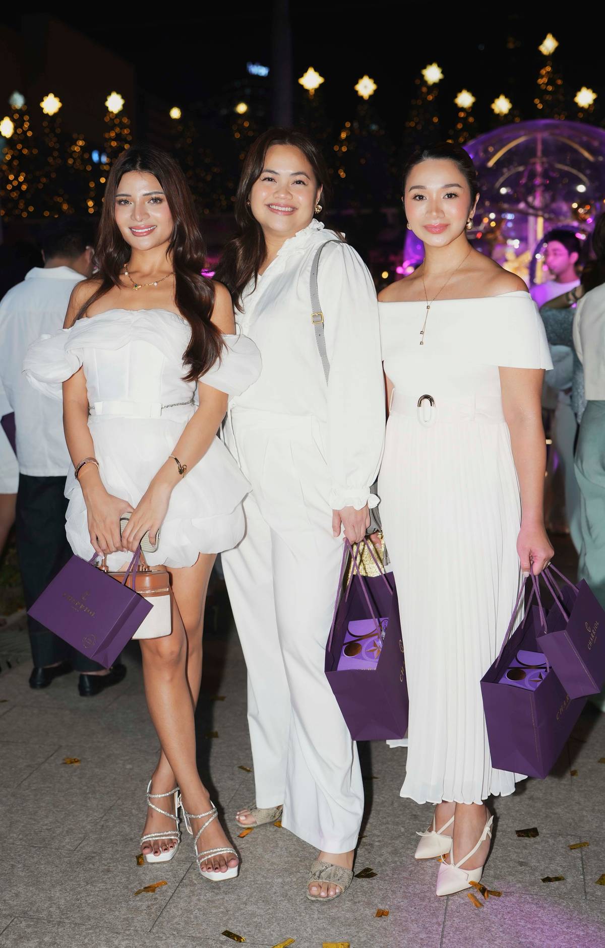 Marga Sayson, Bianca Santiago, and Lui Diongco.