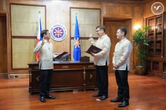 Marcos swears in Recto as Executive Secretary, Go as Finance chief