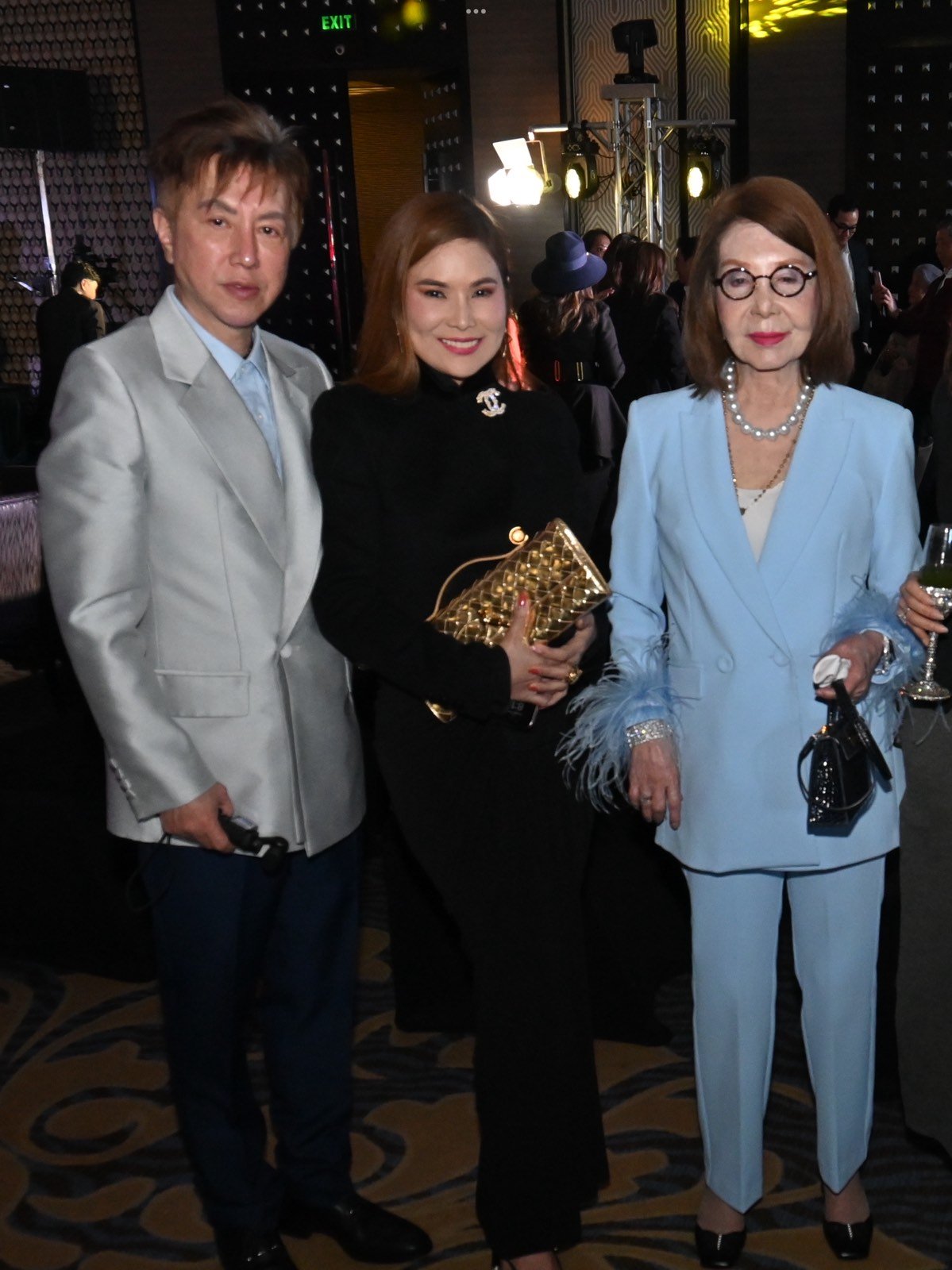 Billy and Shy Tan with Angola Consul, Helen Ong